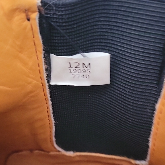 Timberland Black Leather Boots Mens 12M - Picture 2 of 5